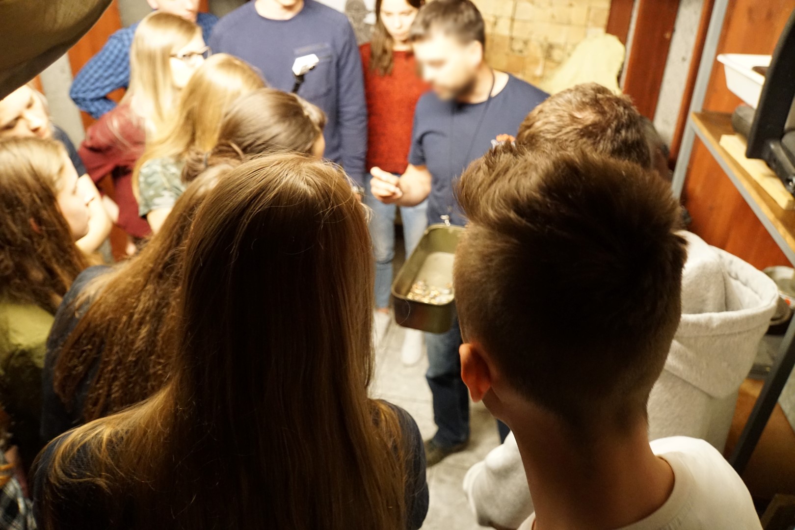 Studenci WSPol podczas wizyty w LK KWP w Olsztynie