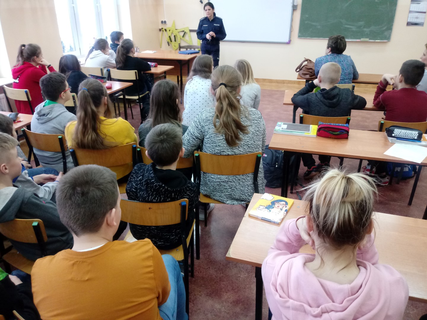 Spotkanie policjantów z dziećmi z powiatu działdowskiego