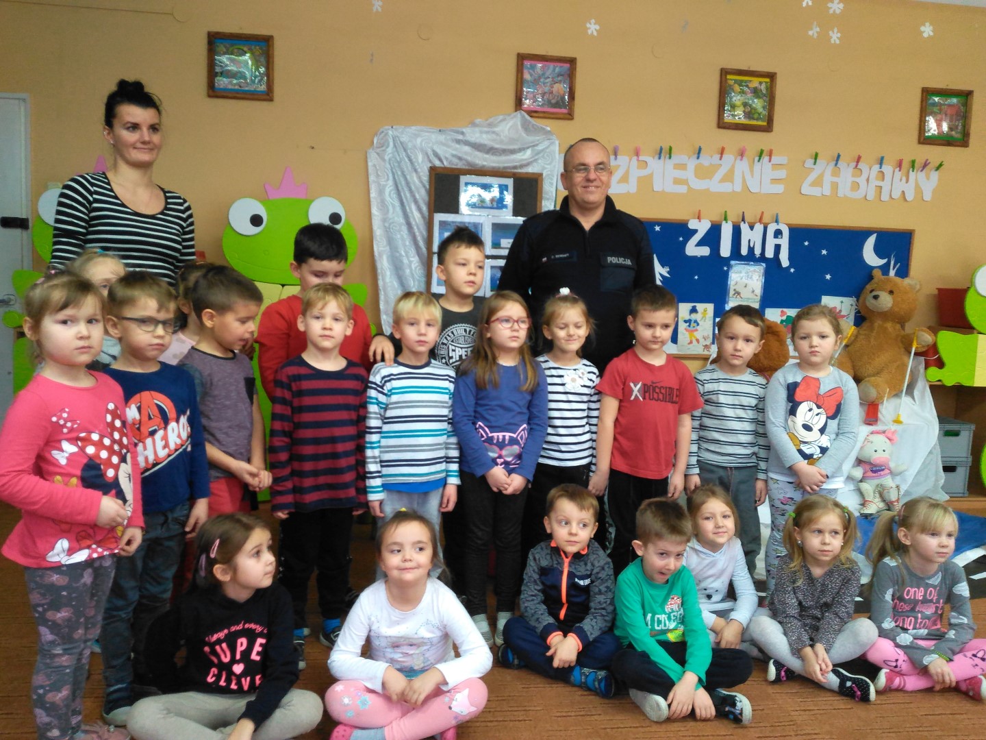 Spotkanie policjantów z dziećmi z powiatu szczycieńskiego