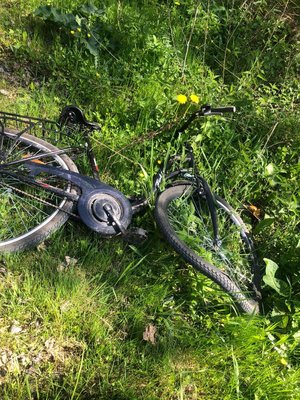 zniszczony rower