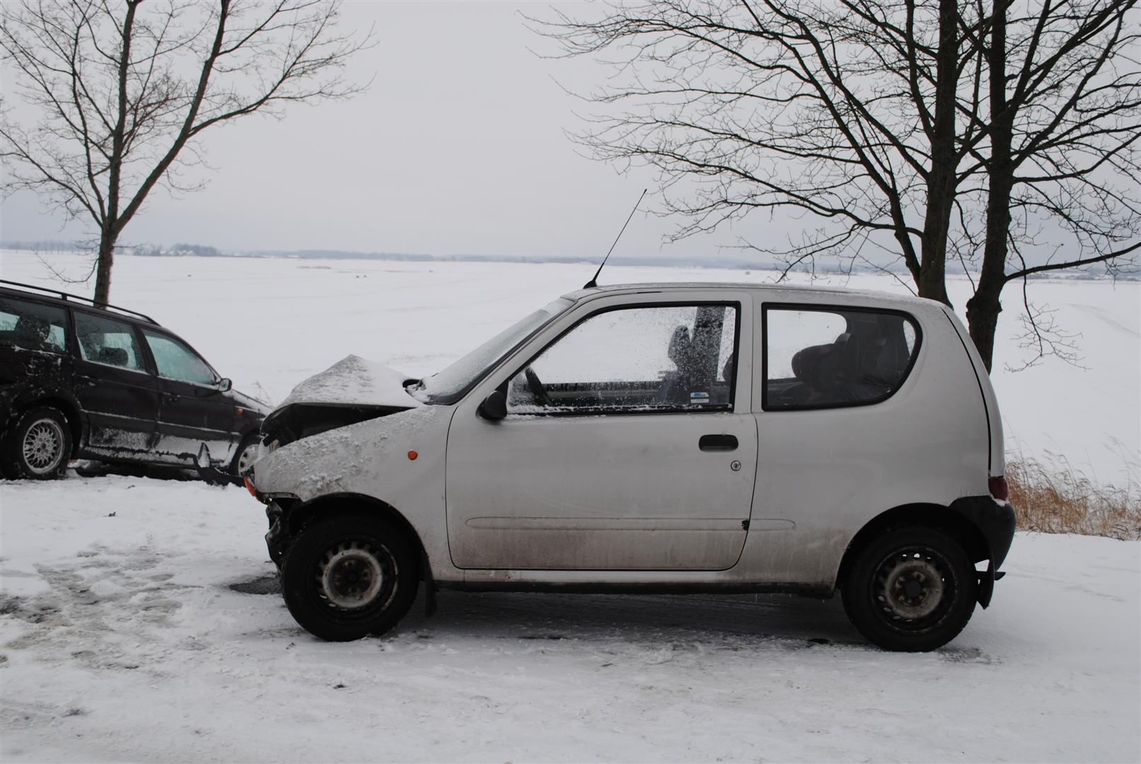 Miejsce wypadku na trasie Stara Różanka–Skierki