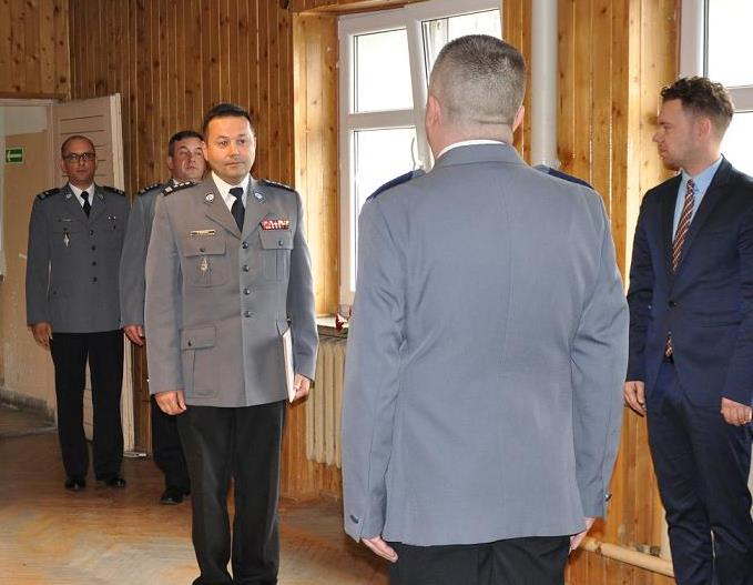 Złożenie meldunku Komendantowi Wojewódzkiemu Policji w Olsztynie